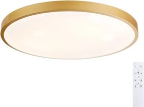 Brilagi - Corp de iluminat LED dimabil GLASS POOL DOUBLE, 80W/230V, 60 cm, auriu + telecomandă