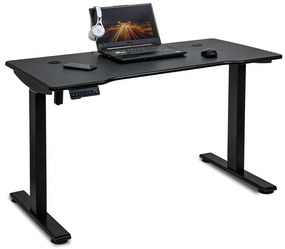 RESIGILAT - Birou electric ajustabil pe inaltime cu textura de carbon neagra OFF 990