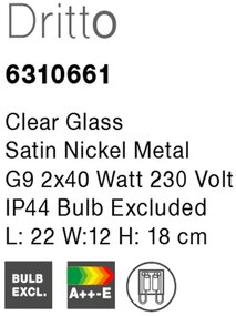 Aplica de perete pentru baie IP44 Dritto NVL-6310661