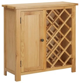 vidaXL Dulap sticle de vin, 11 sticle, 80x32x80 cm, lemn de stejar