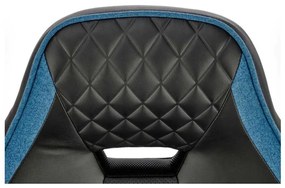 Fotoliu de birou Rebound, negru / albastru