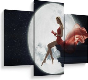 Tablou - Femeia sub clar de lună (90x60 cm)