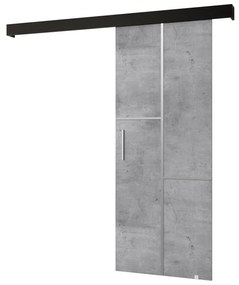 Zondo Uși culisante Sharlene VII (beton + negru mat + argintiu). 1043879