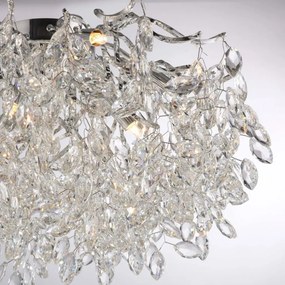 Lustra aplicata design magnific, crom, diametru 60cm, RICICLE
