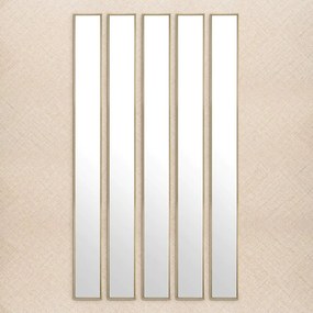 Oglinda ingusta design LUX Redondo, alama periata 20x200cm