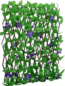 vidaXL Spalier cu iederă artificială, extensibil, verde, 180x70 cm
