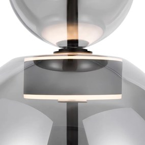 Lustra/Pendul LED design modern decorativ Bangkok 25cm, fumuriu