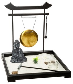 Set de relaxare cu o figură de Buddha ZEN GARDEN, 26 x 26 x 26 cm