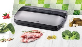 Aparat de vidat Heinner HAV-EDC120SS, vidare umeda uscata, functie de marinare, panou de comanda tactil, furtun pentru vidarea caserolelor, cutter