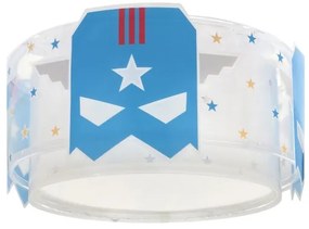 Plafonieră pentru copii Dalber 61816 BLUE HERO 2xE27/15W/230V