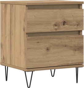 vidaXL Noptieră, stejar artizanal, 40x35x50 cm, lemn prelucrat