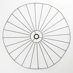 Brilagi - Lustră LED aplicată CERIA WIRE, 1xE27/40W/230V, Ø 80 cm, negru/stejar