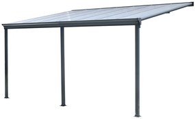 Copertină de terasă din aluminiu San Diego 4.3 x 3 CoverTech antracit