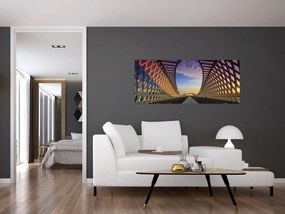 Tablou - Pod cu arhitectură modernă (120x50 cm)