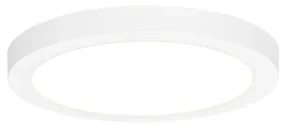 Spot integrat sau de suprafață alb 22 cm inclusiv LED cu dimmer în 3 trepte Dim to Warm - Trans
