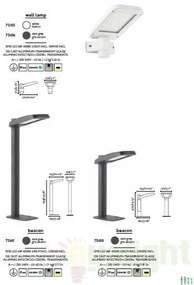 Stalp exterior IP44 LED H66cm Yak 75110