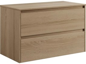 Dulap de baie TRONDHEIM pentru lavoar 90 cm, stejar