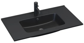 BATH DELUXE 06-080-27-02-00 - Lavoar încastrat LILLESNAD 81 x 46 cm, ceramică/negru