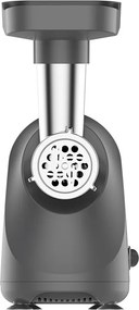 Masina de tocat carne Oliver Voltz OV51991G, 800 W, Marsarier, Accesoriu pentru rosii, accesorii de 5 si 7 mm, Otel inoxidabil, Gri inchis