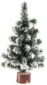 Pom de Crăciun cu crenguțe acoperite de zăpadă, 25 cm