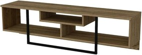 Comoda TV Asal, nuc/negru, PAL melaminat, 150x35x40 cm