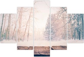 Tablou - Priveliște pădure (150x105 cm)