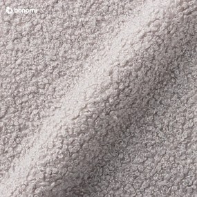 Taburet gri cu tapițerie din stofă bouclé Miuf – Miuform