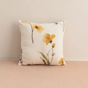 Fata de perna dubla DUO SENSE WILDELLA 45x45 cm microplus/flanel, crem
