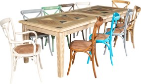 Scaun Thonet din lemn masiv si sezut din ratan