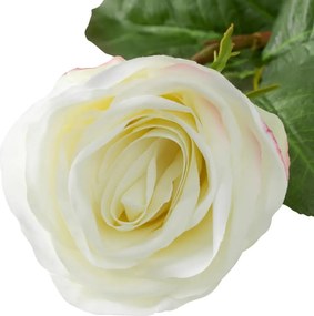 Buchet artificial LUX din 72 de trandafiri albi, Roses