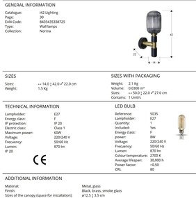 Aplica de perete design modern Norma