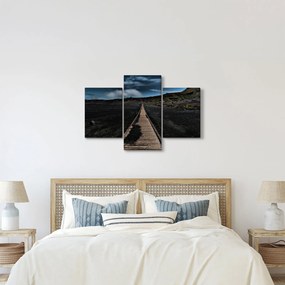 Tablou drumul de lemn în amurg (90x60 cm)