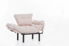 Fotoliu Extensibil Nitta Single, Crem