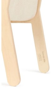 Scaun de copii bej/în culoare naturală ABC – Lorena Canals