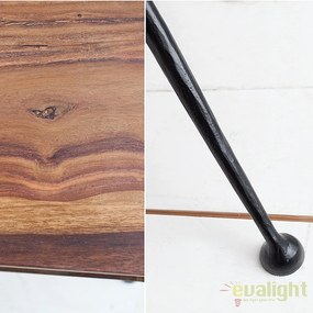 Masuta eleganta din lemn masiv Alpha 100cm Sheesham A-37512 VC