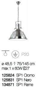 Pendul design Industrial Style FISHERMAN SP1 cupru 134871