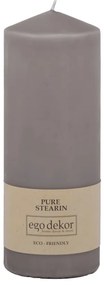 Lumânare Eco candles by Ego dekor Top, durată ardere 50 h, gri