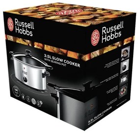 Slow Cooker Russell Hobbs Cook 22740-56, 160 W, 3,5 l, 2 programe, Pastreaza caldura, Inox