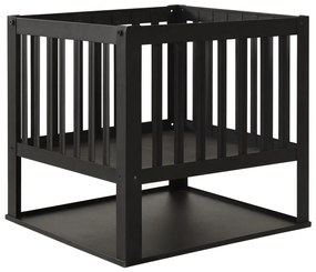 Focar portabil din metal negru FIRE