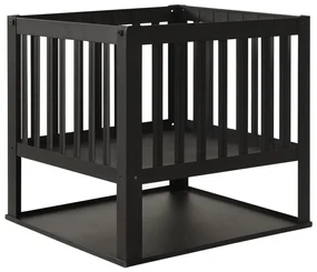 Focar portabil din metal negru FIRE