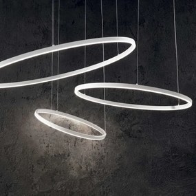 Ideal Lux - Lustră LED suspendată cu cablu ORACLE SLIM LED/29W/230V 2700K Ø 50 cm albă