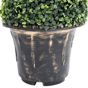 Planta artificiala de cimisir cu ghiveci, verde, 117cm, spirala 1, 29.5 x 117 cm