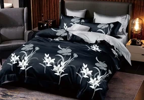 Lenjerie de pat din microfibră albastră Dimensiune: 160x200 + 2x 70x80