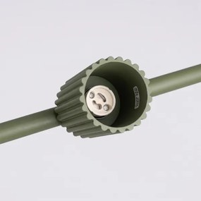 Sollux SL.2714 - Lustră suspendată pe cablu KARBON 4xGU10/10W/230V verde