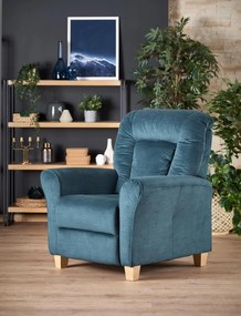 Fotoliu recliner Bard stofa bleumarin H102 cm