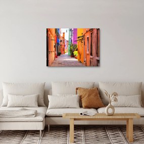 Tablou - Casa colorată în Burano, Veneția (70x50 cm)