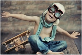 Tablou - Tânăr aviator (90x60 cm)