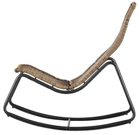 Scaun balansoar din ratan WOOOD Tom, natural