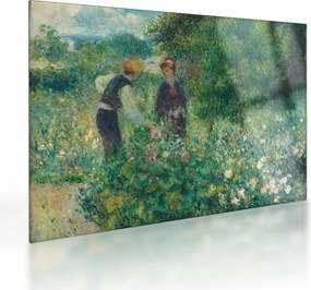 Tablou pe sticlă - Auguste Renoir, Picking Flowers, reproducere (70x50 cm)