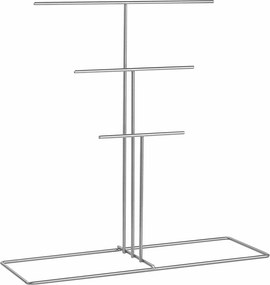 Suport bijuterii TK-006-A, crom, metal, 40x15x41 cm